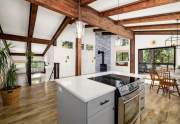 Stunning kitchen with exposed beams | 575 Village Rd.